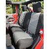 Fat Bob's Garage, Rugged Ridge, Part #13264.09, Jeep Wrangler 4 Door Neoprene Rear Seat Cover Black/Gray 2007-2016 THUMBNAIL