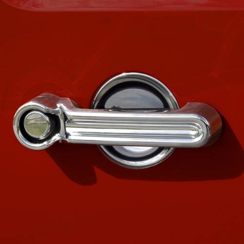 Fat Bob's Garage, Rugged Ridge, Part #1311.17, Jeep Wrangler Door Handle Cover & Recess Guard Kit, Chrome 2007-2016 MAIN