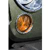 Fat Bob's Garage, Rugged Ridge, Part #13311.22, Jeep JK Wrangler Turn Signal Bezel Trim, Chrome 2007-2016 THUMBNAIL