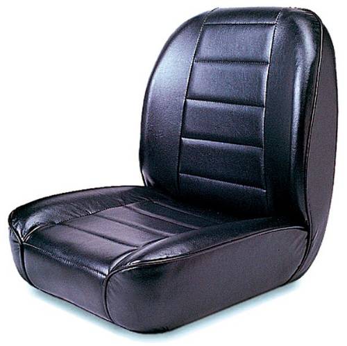 Fat Bob's Garage, Rugged Ridge, Part #13400.01, Jeep CJ Low Back Replacement Bucket Seat, Black 1955-1986 MAIN