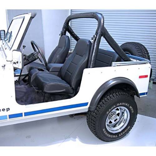 Fat Bob's Garage, Rugged Ridge, Part #13401.01, Jeep CJ/Wrangler Standard Replacement High Back Seat, Black 1976-2002 MAIN