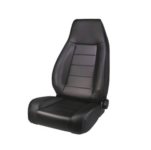 Fat Bob's Garage, Rugged Ridge, Part #13402.15, Jeep CJ/Wrangler Factory Style Front Seat, Black Denim 1976-2002 MAIN