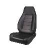 Fat Bob's Garage, Rugged Ridge, Part #13402.15, Jeep CJ/Wrangler Factory Style Front Seat, Black Denim 1976-2002 THUMBNAIL