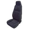 Fat Bob's Garage, Rugged Ridge, Part #13403.15, Jeep CJ/Wrangler Factory Style Front Seat, Black Denim 1976-2002 THUMBNAIL