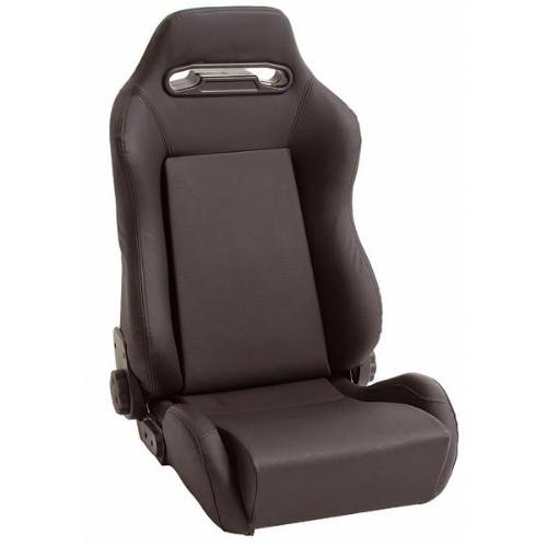 Fat Bob's Garage, Rugged Ridge, Part #13405.15, Jeep CJ/Wrangler Super Sport Front Seat, Black Denim 1976-2002 MAIN