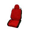 Fat Bob's Garage, Rugged Ridge, Part #13406.53, Jeep CJ/Wrangler RRC Reclining Racing Seat, Red Black 1976-2002 THUMBNAIL