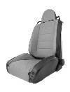 Fat Bob's Garage, Rugged Ridge, Part #13416.09, Jeep TJ/LJ Wrangler XHD Off Road Front Seat, Black Gray 1997-2006 THUMBNAIL