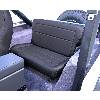 Fat Bob's Garage, Rugged Ridge, Part #13462.15, Jeep CJ/Wrangler Fold And Tumble Rear Seat, Black Denim 1976-1995 THUMBNAIL