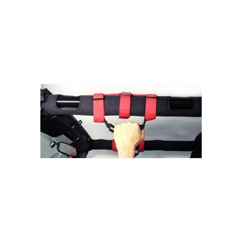 Fat Bob's Garage, Rugged Ridge, Part #13505.03, Jeep CJ/Wrangler Ultimate Grab Handles, Red 1955-2016 MAIN