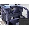 Fat Bob's Garage, Rugged Ridge, Part #13552.35, Roll Bar Curtain, Diamond Black THUMBNAIL