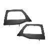 Fat Bob's Garage, Rugged Ridge, Part #13711.15, Upper Soft Door Kit Front Black Diamond 07-16 Jeep JK Wrangler THUMBNAIL