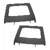 Fat Bob's Garage, Rugged Ridge, Part #13712.15, Upper Soft Door Kit Rear Black Diamond 07-16 Jeep JK Wrangler THUMBNAIL