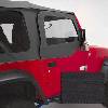 Fat Bob's Garage, Rugged Ridge, Part #13717.15, Door Skins Black Denim 97-06 Jeep TJ And LJ Wrangler THUMBNAIL