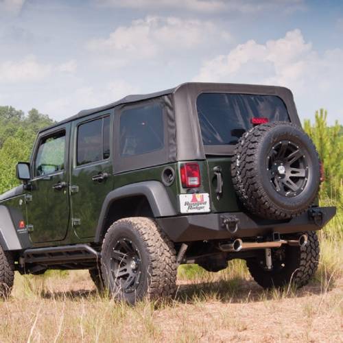 Fat Bob's Garage, Rugged Ridge, Part #13741.35, Jeep JK Wrangler Xhd Replacement Soft Top Black Diamond 2007-2009 MAIN