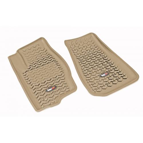 Fat Bob's Garage, Rugged Ridge, Part #13920.30, Front Tan Floor Liner Pair For 07-14 Caliber MK W/Tl MAIN