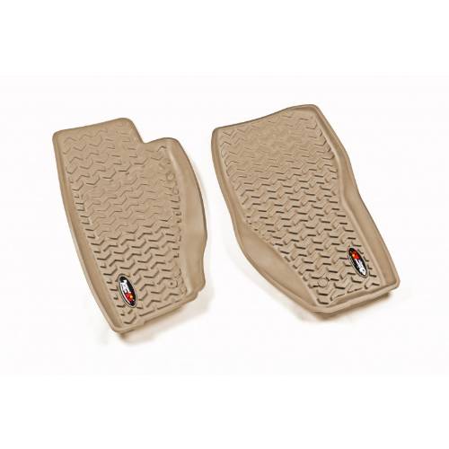 Fat Bob's Garage, Rugged Ridge, Part #13920.31, Front Tan Floor Liner Set 08-12 Jeep Liberty MAIN