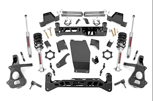 Rough Country 7in GM Lift Kit|Lifted Struts 14-18 1500 PU 4WD|Cast Steel 22833 LARGE