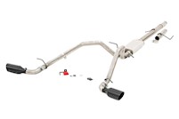 Rough Country Dual Cat-Back Exhaust System w/Black Tips 09-13 GM 1500|4.8L/5.3L MAIN