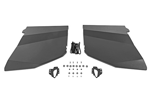 Rough Country Aluminum Lower Half Doors Rear for Polaris RZR XP 4 1000 2014-2021 LARGE