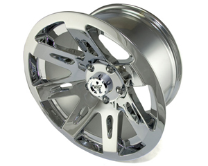 Fat Bob's Garage, Rugged Ridge, Part #15301.20, Aluminum Wheel 17X9, Polished Chrome, 12MM Offset, 5 On 5 MAIN
