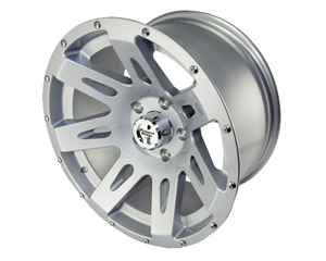 Fat Bob's Garage, Rugged Ridge, Part #15301.40, Aluminum Wheel 17X9, Silver, 12MM Offset, 5 On 5 MAIN