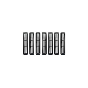 Fat Bob's Garage, Rugged Ridge, Part #11401.03, Jeep TJ/LJ Wrangler Billet Grille Inserts, Black 1997-2006 MAIN