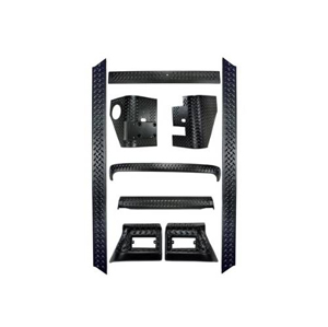 Fat Bob's Garage, Rugged Ridge, Part #11650.50, Jeep TJ Wrangler 9 Piece Full Body Armor Kit 1997-2006 MAIN