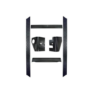 Fat Bob's Garage, Rugged Ridge, Part #11650.51, Jeep TJ Wrangler 6 Piece Body Armor Kit 1997-2006 MAIN