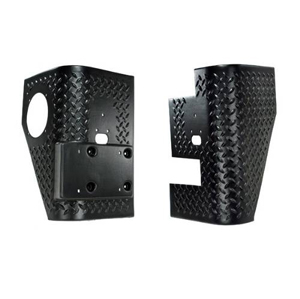 Fat Bob's Garage, Rugged Ridge, Part #11650.02, Jeep TJ Wrangler Rear Corner Guards Body Armor 1997-2006 MAIN