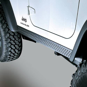 Fat Bob's Garage, Rugged Ridge, Part #11650.05, Jeep TJ Wrangler Rocker Side Panels Body Armor 1997-2006 MAIN