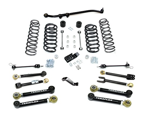 Teraflex TJ 4" Lift Kit w/ 8 FlexArms, Trackbar & 9550 Shocks LARGE