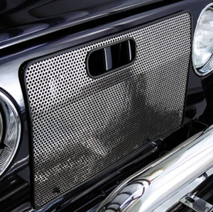 Fat Bob's Garage, Rugged Ridge, Part #11106.03, Jeep TJ/LJ Wrangler Radiator Bug Shield, Stainless Steel 1997-2006 MAIN