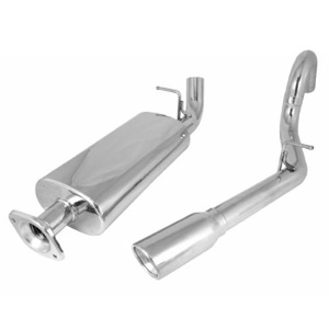 Fat Bob's Garage, Rugged Ridge, Part #17606.72, Cat Back Exhaust Kit, Stainless Steel, Single RH Outlet MAIN