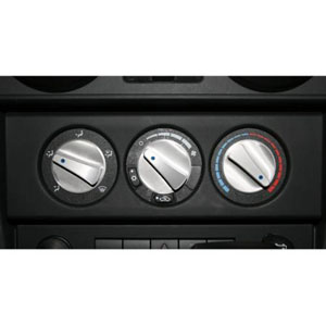 Fat Bob's Garage, Rugged Ridge, Part #11420.05, Wrangler Climate Control Knob Set, Blue 2007-2010 MAIN