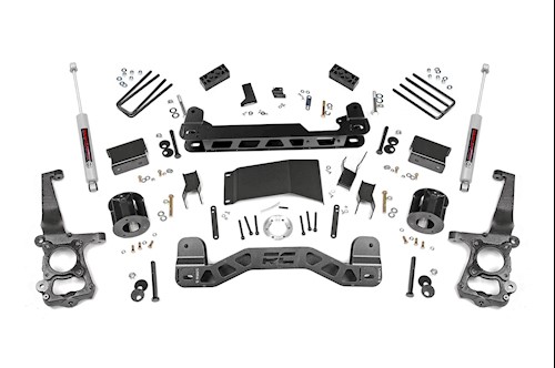 Rough Country 4in for Ford Suspension Lift Kit 15-20 F-150 4WD 55530 LARGE