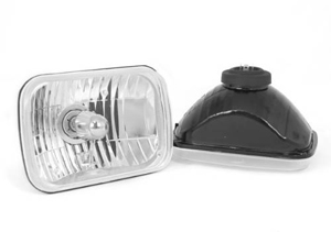 Fat Bob's Garage, Rugged Ridge, Part #12402.82, Jeep YJ Wrangler Crystal H2 Headlights, Rectangular 1987-1995 MAIN