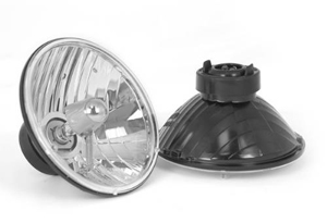 Fat Bob's Garage, Rugged Ridge, Part #12402.80, Jeep TJ Wrangler Round Crystal H2 Headlights 1997-2006 MAIN