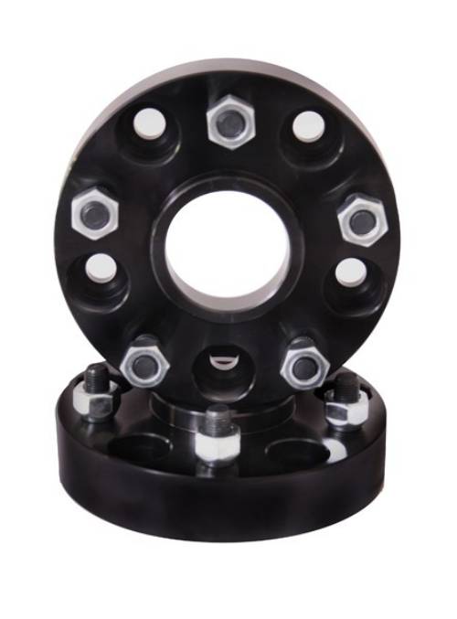 Fat Bob's Garage, Rugged Ridge, Part #15201.08, Wheel Spacer Pair, Black, 5 On 4.5 Bolt Pattern, 1.5" Thick MAIN