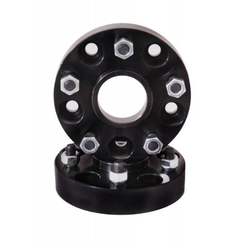 Fat Bob's Garage, Rugged Ridge, Part #15201.10, Wheel Adaptor Pair, Black, 5 On 4.5 To 5 On 5.5 Bolt Pattern MAIN