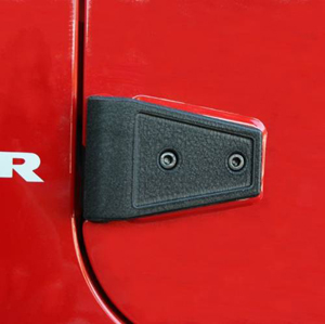Fat Bob's Garage, Rugged Ridge, Part #11202.04, Jeep JK Wrangler Door Hinge Cover Kit, Textured Black 2007-2016 MAIN
