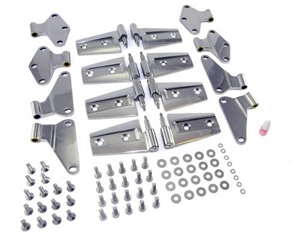 Fat Bob's Garage, Rugged Ridge, Part #11111.21, Jeep JK Wrangler Door Hinge Kit Stainless Steel 2007-2016 MAIN