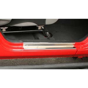 Fat Bob's Garage, Rugged Ridge, Part #11119.04, Jeep JK Wrangler Door Entry Guards, Stainless Steel 2007-2016 MAIN