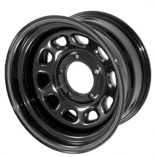 Fat Bob's Garage, Rugged Ridge, Part #15500.10, Steel Wheel D Window, Black MAIN