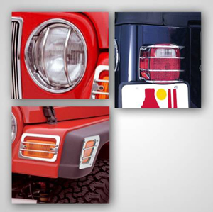 Fat Bob's Garage, Rugged Ridge, Part #12495.04, Jeep TJ/LJ Wrangler Euro Guard Light Kit 1997-2006 MAIN