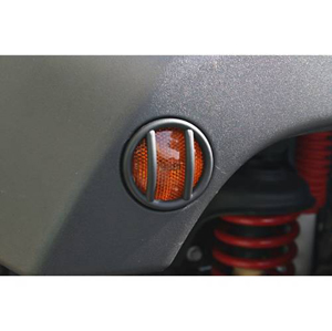 Fat Bob's Garage, Rugged Ridge, Part #11231.12, Jeep JK Wrangler Side Marker Light Euro Gurads, Black 2007-2016 MAIN
