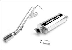 Jeep Liberty KJ 2.4L, 3.7L Cat Back Exhaust 2002-2003 LARGE