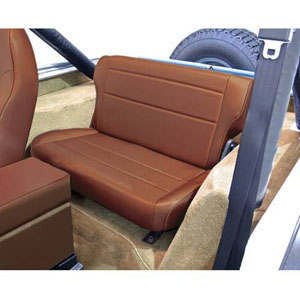 Fat Bob's Garage, Rugged Ridge, Part #13462.07, Jeep CJ/Wrangler Fold And Tumble Rear Seat, Nutmeg 1976-1995 MAIN