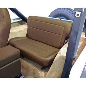 Fat Bob's Garage, Rugged Ridge, Part #13462.37, Jeep CJ/Wrangler Fold And Tumble Rear Seat, Spice 1976-1995 MAIN