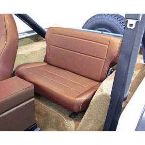 Fat Bob's Garage, Rugged Ridge, Part #13462.04, Jeep CJ/Wrangler Fold And Tumble Rear Seat, Tan 1976-1995 MAIN