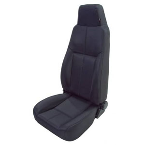 Fat Bob's Garage, Rugged Ridge, Part #13403.15, Jeep CJ/Wrangler Factory Style Front Seat, Black Denim 1976-2002 MAIN